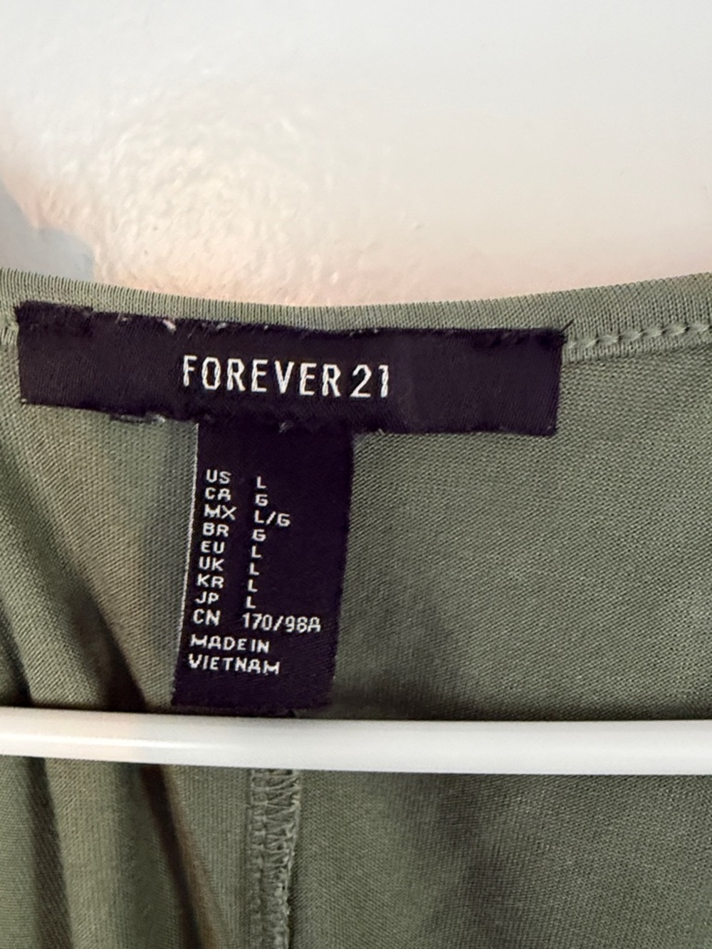 Forever 21 Olive V-Neck Sleeveless Tank Top - Picture 2 of 5